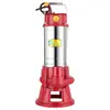Bomba sumergible de corte de acero inoxidable 220V bombeo de estiércol lodo de biogás aguas residuales domésticas fosa séptica bomba de corte de alta potencia