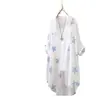 Camisa Estampada Ropa con Protección Solar para Mujer 2026 Verano Nuevo Estilo de Longitud Media Manga Larga Estilo Coreano Chaqueta Cardigan Holgada para Mujer