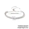 Pulsera de Zirconia de Moda Transfronteriza para Mujer Nicho Simple Cristal de Alta Gama Accesorios de Pulsera Joyería Venta al por Mayor de Joyería
