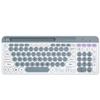 Typec carregamento 2.4G Bluetooth slot para cartão de três modos teclado sem fio mouse terno retro punk Bluetooth teclado mouse