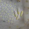 Adesivos de Unha Flor de Plumeria 3D Relevados Pequenas Flores Amarelas e Brancas Frescas Adesivo Traseiro à Prova d'Água Adesivos de Unha Decoração para Celular iPad