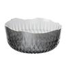 Tigela de Salada de Frutas de Plástico PET Bacia de Frutas Mesa de Centro Sala de Estar Estilo Simples Doméstico Prato Transparente para Sobremesa Casamento Comercial