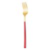 Cuchillo y tenedor de caballero de acero inoxidable transfronterizo de Amazon, cuchara, cuchillo y tenedor creativos para carne occidental, cuchillo y tenedor de acero inoxidable dorado.