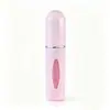 Botella Recargable de Perfume de 5 ml con Relleno Inferior, Botella con Atomizador Auto-Bombeo, Botella de Perfume Portátil, Botella Pequeña con Atomizador