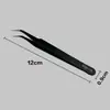 Pinzas Digitales de Acero Inoxidable Herramientas Antiestáticas Recogida de Cabello de Nido de Pájaro Pinzas Digitales Punta de Alta Precisión para Reparación de Injerto de Pestañas