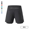 Shorts de Corrida Fitness para Maratona ao Ar Livre no Verão Feminino Falso Duas Peças Três Peças Calças de Yoga Shorts Esportivos Anti-Luz