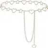 Cadena de cintura circular de metal de moda retro transfronteriza europea y americana para mujer, cadena corporal versátil para ceñir la cintura, venta al por mayor de stock del fabricante
