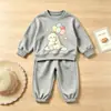 Nuevos Conjuntos de Ropa de Primavera y Otoño para Niños para Comercio Exterior 2026 Conjuntos de Sudaderas de Moda para Niños y Niñas Ropa de Dos Piezas de Primavera para Niños