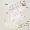Sujetador tipo chaleco sin costuras de verano, estilo fino, estampado, con tirantes anchos, sin varillas, sujetador cómodo para niñas jóvenes