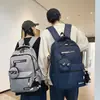 Mochila Escolar Feminina Ins Grande Capacidade Bolsa Casual Aluno do Ensino Médio Aluno Universitário Mochila Versátil 2023 Nova Bolsa para Aulas de Reforço