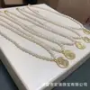 Collar de perlas de agua dulce de 3-5 mm con cuentas de arroz pequeñas, gargantilla vintage francesa de alta calidad, cadena para clavícula.