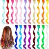 Cor Peruca Inteira Mechas Tingidas Cabelo Sem Marcas Ramo Feminino Seda de Alta Temperatura Tingimento Atrás da Orelha Cabelo Longo Cacheado Presilha BB Simulação cos