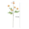Ramo de flores artificiales de diente de león para decoración de escenas, crisantemo de bola realista de alta gama, flores para bodas, flores artificiales para bodas