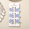 Pinza para el Cabello de Flor Cruzada de 2.5 cm para Mujer 2026 Nuevo Clip para Flequillo Lateral Pinzas para el Cabello Trenzadas de Colores Juego de 6 Piezas