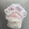 Luvas de Pelúcia Super Fofas, Exposição de Anime Bidimensional Fantasia de Animal Adereços de Cosplay, Luvas Sem Dedos Simuladas de Garra de Animal, Luvas Coloridas