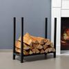 Suministro Directo de Fábrica Simple Hierro Creativo Madera Soporte de Almacenamiento Hogar Venta al por Mayor Madera Apilamiento Leña Estante