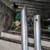 Enrejado de Uva Estructura Trepadora de Maracuyá Poste de Soporte para Exteriores Tubería de Valla Punzonada con Agujeros Puntiagudos Galvanizado en Caliente Antióxido
