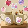 50 piezas de pegatinas decorativas láser pastel para decoración DIY de teléfono, laptop, equipaje, vaso de agua, guitarra