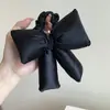 Goma para el pelo de algodón satinado con lazo y tacto de alta gama, Cuerda elástica para coleta, Accesorio para el pelo de mujer