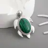 Colgante de Piedra Natural y Cristal Estilo Europeo y Americano Collar DIY Aleación Incrustada Accesorios de Colgante de Joyería de Cristal Transfronterizo