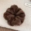 Goma para el pelo de felpa para Otoño e Invierno, Pelo sintético de visón, Cálida, Cómoda, Cuerda francesa, Elegante, Versátil, Goma para coleta, Accesorio de pelo de alta gama