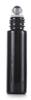 Estoque Local Transfronteiriço Frasco Roll-on de Vidro Preto 10ml com Tampa de Baquelite, Frasco para Óleo Essencial, Frasco de Perfume, Frasco para Óleo Labial