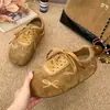 Sandálias Birkenstock com Solado Grosso e Laço para Mulheres 2025 Novo Estilo Sapatos Feios com Solado Macio para Dedão do Pé com Aumento de 5cm Sapatos Casuais para Treinamento Moral