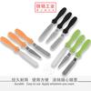 En stock, venta al por mayor, espátula de acero inoxidable, cuchillo para pastel, juego de tres piezas, herramienta para hornear DIY, cuchillo para pastel, juego de cuchillos