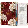 Amazon a5 planificador inglés personalizado calendario 2027 planificador diario de una página cuaderno de oficina venta al por mayor