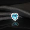 Nova Fivela de Cristal em Forma de Coração, Aro de Strass Acrílico com Garras, Strass Costurado à Mão, Materiais para Acessórios de Vestuário DIY, Vendas Diretas da Fábrica