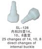 Conector Reductor de Tubería para Líneas de Agua de Acuacultura, Plástico PVC Grande a Pequeño Tapón de 1/2 Pulgada a 3/4 Pulgada, Codo en T, Codo, Conector Recto