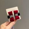 Pinza de clip de agarre súper agradable tipo lazo, estilo pequeño fragante de alta calidad, pasador lateral exquisito de alta calidad para mujer, pasador de moda versátil