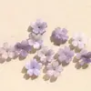 Estilo Vacaciones de Primavera Zhen Tu Flor de Cerezo Femenina Flor de Cinco Pétalos Arte para Uñas Acrílicas DIY Accesorios de Aretes de Flores Pequeñas