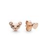 Aretes de Abanico de Plata Esterlina S925 Panjia Aretes Brillantes de la Serie Flor Margarita Estilo Lazo Aretes de Moda Elegantes Aretes