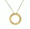 Collar de Disco Grande para Mujer, Collar Cielo Estrellado, 18K Sin Decoloración, Diseño de Nicho, Colgante de Lujo Ligero, Collar de Acero de Titanio al por Mayor