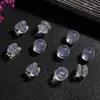 Cierres para Aretes Ajuste Adecuado Anticaída Plástico Goma Tapón Trasero para Aretes Cabeza Tapón Trasero de Silicona Transparente Tapón de Goma para Orejas Versátil