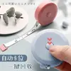 Mini cinta métrica con bloqueo automático y retracción de un clic, 1.5 m, para medir dimensiones corporales, en colores macarrón
