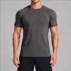 Camiseta Deportiva Transfronteriza para Hombre, sin Costuras, de Manga Corta, Secado Rápido, Elástica, Ajustada, para Yoga, Running, Ciclismo al Aire Libre