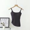 Camisola Irregular para Otoño e Invierno, Body Cepillado Todo en Uno con Almohadilla en el Pecho, Corte Ajustado, Diseño en la Cintura, Ropa Interior de Nicho