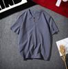 Camiseta masculina de manga curta de linho japonesa de verão, tamanho grande, algodão e linho, meia manga, camiseta fina masculina, atacado