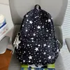 Mochila Nueva para Estudiante Patrón de Estrellas Frescas Bolso de Doble Hombro Mochila de Viaje Multicompartimento Bolsa Ligera que Reduce la Carga