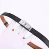 Cinturón Kelly para Mujer, Accesorio Decorativo Versátil, Cinturón de Cuero con Hebilla Incrustada de Diamantes, Cinturón Delgado para Vestidos y Trajes