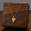 Comercio Exterior de Amazon Venta Caliente Collar de Acero de Titanio Temperamento Femenino Circonita Microincrustada Personalidad Cadena para Clavícula de Alto Sentido Colección Joyería