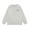 Fog Essentials Sudaderas com Letras de Silicone Estéreo para Homens e Mulheres American High Street Moletons com Flocagem Jaqueta Moletom