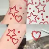 Adesivos de Bolsa com Padrão de Estrela para Crianças Adesivos de Diamante DIY para Maquiagem Facial Adesivos Estéreo Adesivos de Rosto Decoração