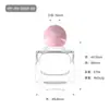 Venta directa en stock de botellas de perfume de vidrio transparente de forma especial de 15 mm, botellas vacías de alta gama, botellas recargables, botellas con pulverizador