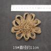 Cuerda de cáñamo decoración de flor pequeña hecho a mano diy haciendo anillo de jardín de infancia diseño de creación lazo material de flor de lino accesorios