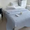 Colcha fresca de verano de seda de enfriamiento tipo nailon, modelo nuevo Clase A, lechosa y refrescante, ropa de cama fina de enfriamiento de color sólido, helado