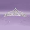 Pente de Cabelo Coroa de Princesa Transfronteiriça Pente de Cabelo de Menina Coroa Infantil Fita de Cabelo Fofa Headwear Festa Baile Decoração Tiara de Strass