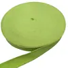 Cinta de poliéster y algodón de 1.3 mm de grosor y 2.5 cm de ancho, color verde fluorescente, con cuentas, para correa de hombro de mochila escolar, cinta de una pulgada y media para ropa y bolsos
